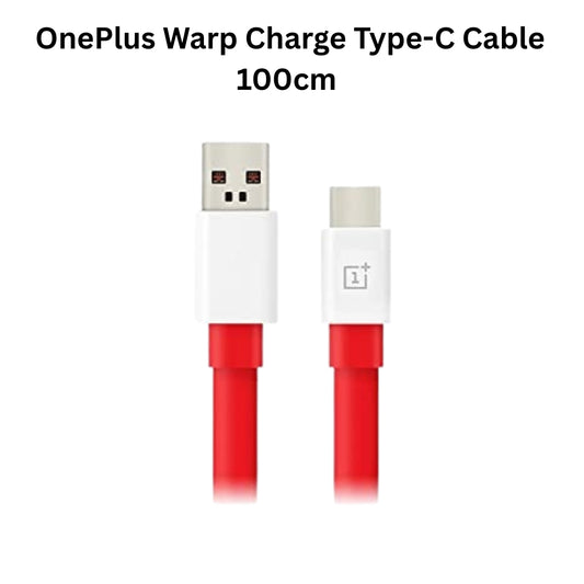 OnePlus Warp Charge Type-C Cable (100cm) – Fast Charging Red USB-C Cable
