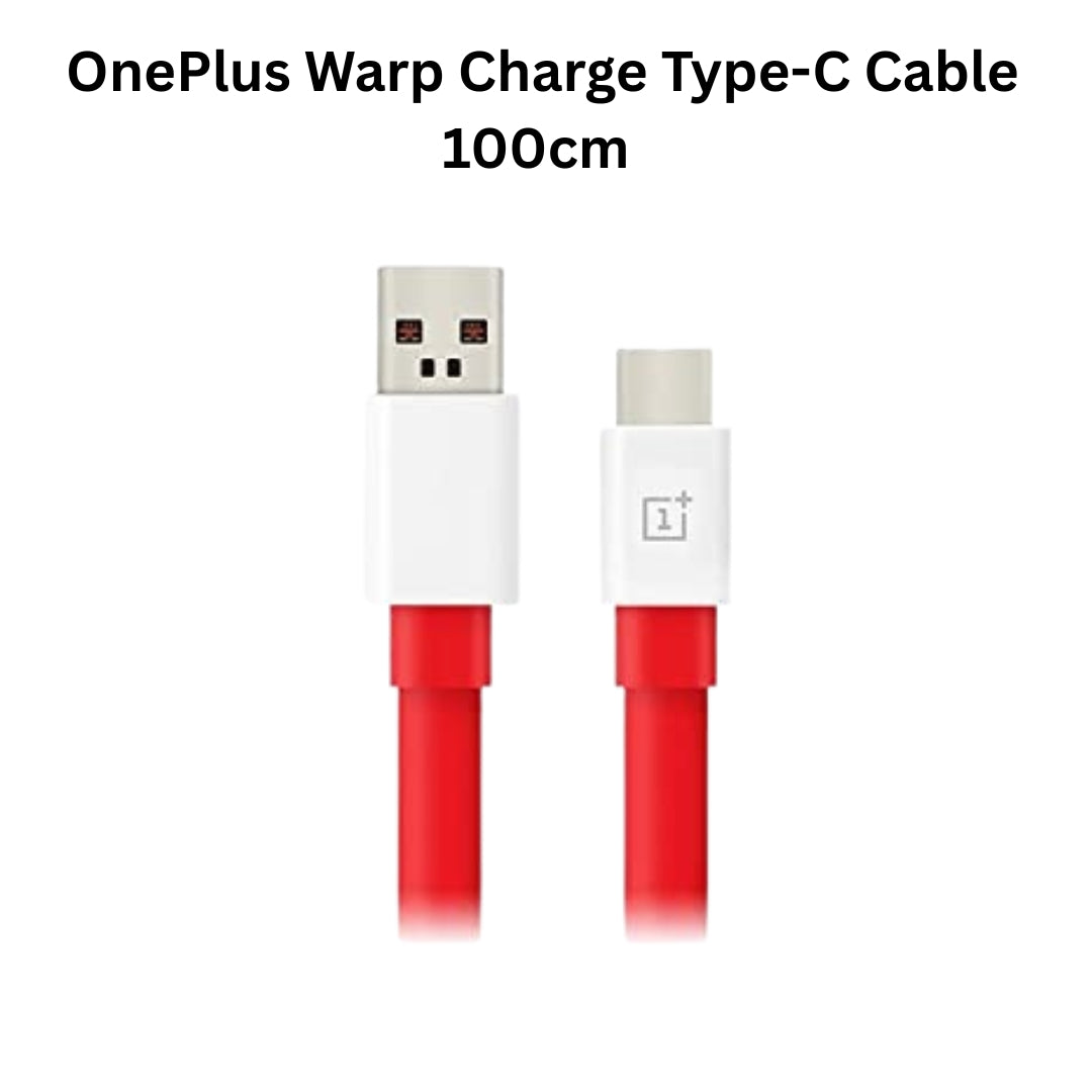 OnePlus Warp Charge Type-C Cable (100cm) – Fast Charging Red USB-C Cable