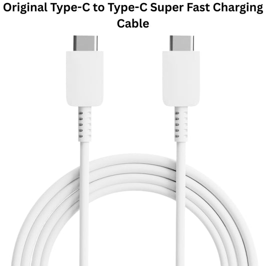 Compatible With Original Type-C to Type-C Super Fast Charging Cable for Samsung Galaxy (PD Fast Charge & Data Transfer) (Pack Of 2)