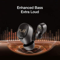 | Play Playgo T20 True Wireless Earbuds with EBEL Drivers, Environmental Noise Reduction, Digital Active Wear Fit, HD Calling & Touch Controls | Bluetooth 5.0 TWS