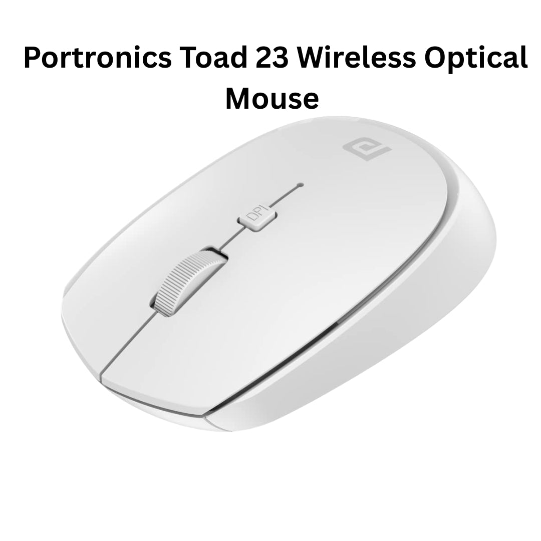 Portronics Toad 23 Wireless Optical Mouse with 2.4GHz Connectivity, USB Nano Receiver & Adjustable DPI