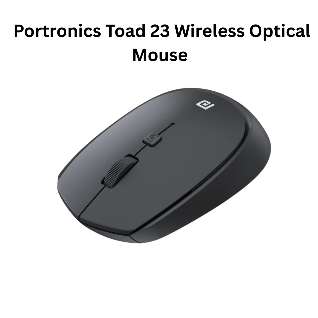 Portronics Toad 23 Wireless Optical Mouse with 2.4GHz Connectivity, USB Nano Receiver & Adjustable DPI