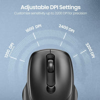 Portronics Toad 35 Wireless Mouse with 2.4GHz Connectivity, Adjustable DPI & USB Nano Receiver