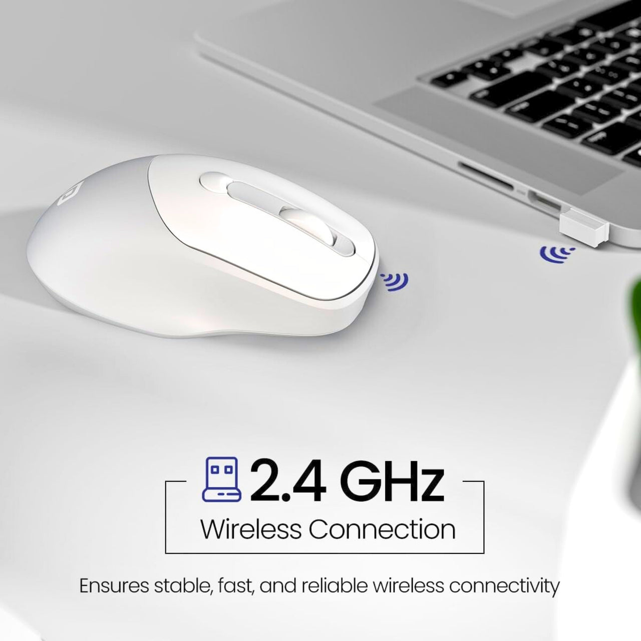 Portronics Toad 35 Wireless Mouse with 2.4GHz Connectivity, Adjustable DPI & USB Nano Receiver