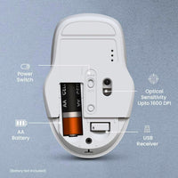 Portronics Toad 35 Wireless Mouse with 2.4GHz Connectivity, Adjustable DPI & USB Nano Receiver