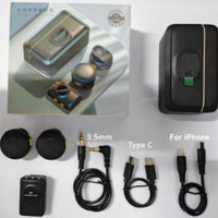 Q08 Wireless Lavalier Microphone with Magnetic Clip & Display | Noise Reduction Clip-On Mic for Video & Vlogging