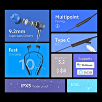 Redmi SonicBass Bluetooth Wireless Neckband Earphones with Mic