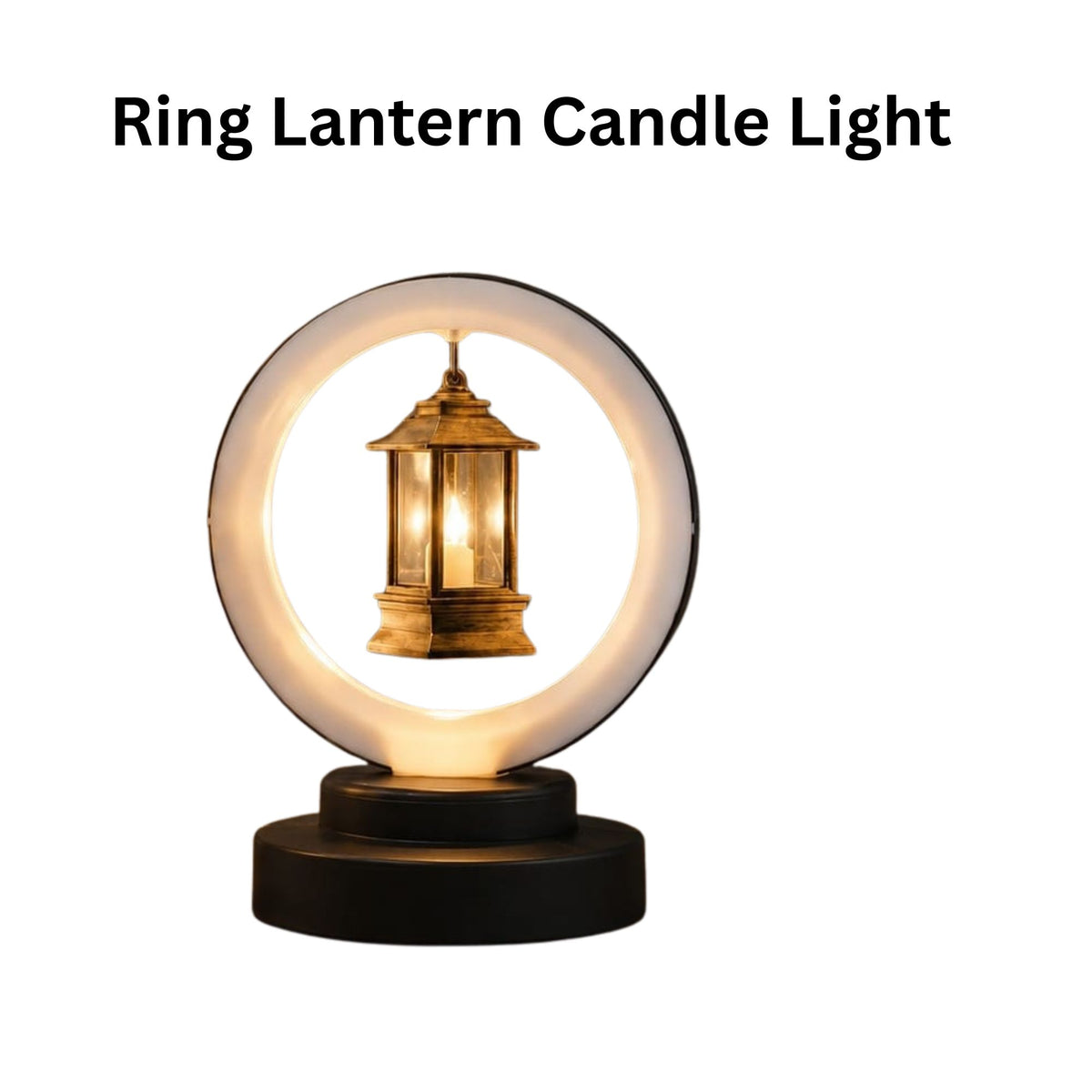Ring Lantern Candle Light – Decorative LED Lantern Lamp for Home, Table, Diwali & Festive Decoration