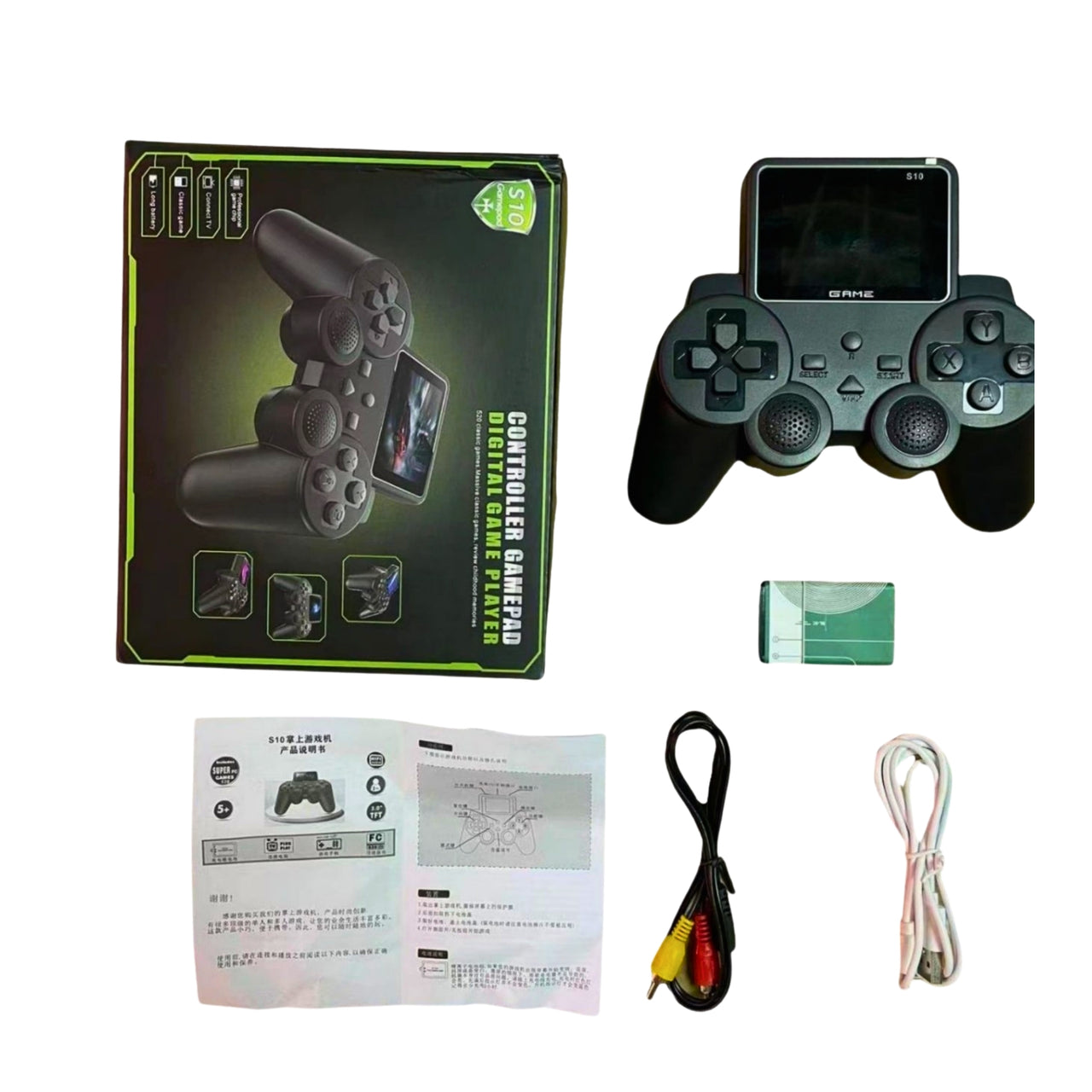 S10 Wireless Gamepad Controller with Built-in HD Color Display – Ergonomic Design for Smooth Gaming"