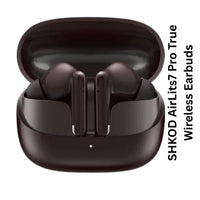 SHKOD AirLits7 Pro True Wireless Earbuds with ANC & ENC, 55H Playtime, Bluetooth 5.4 & Fast Charging