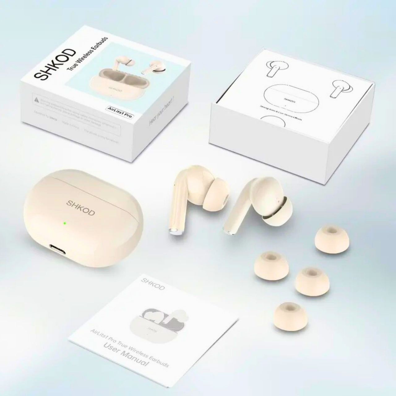 SHKOD AirLits1 Pro+ True Wireless Earbuds with 30dB ANC, 40H Playtime & Fast Charging
