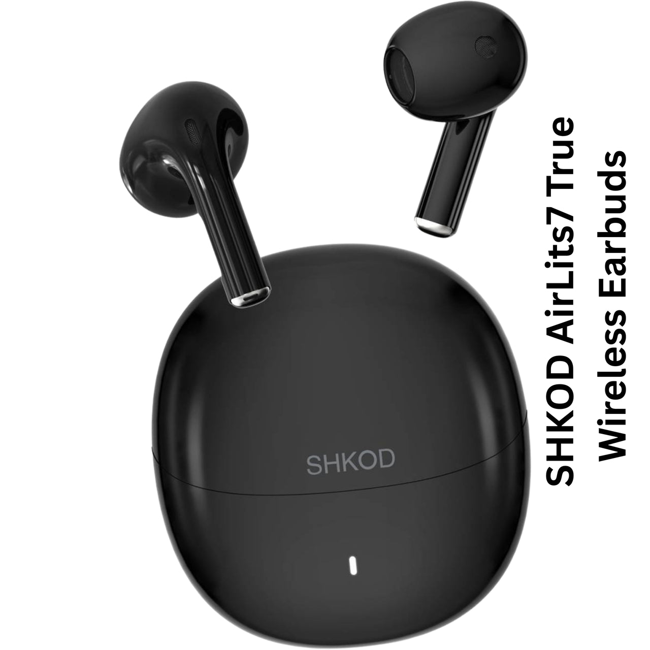 SHKOD AirLits7 True Wireless Earbuds with ENC Noise Reduction, 38H Playtime & Fast Charging