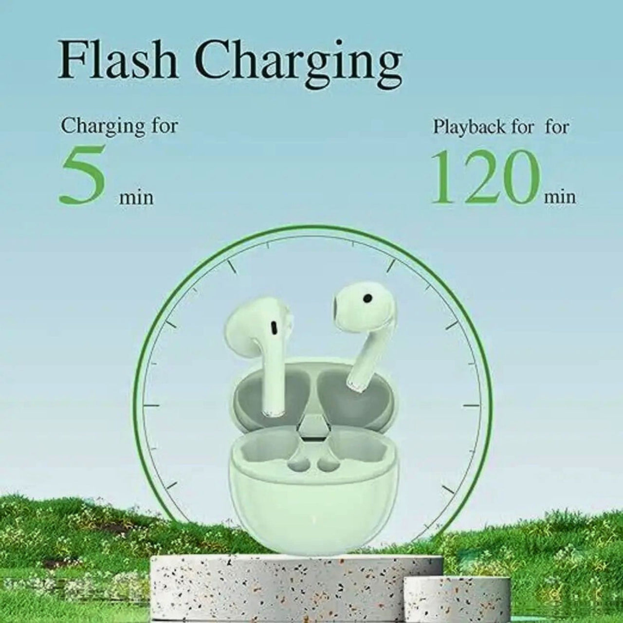 SHKOD AirLits7 True Wireless Earbuds with ENC Noise Reduction, 38H Playtime & Fast Charging