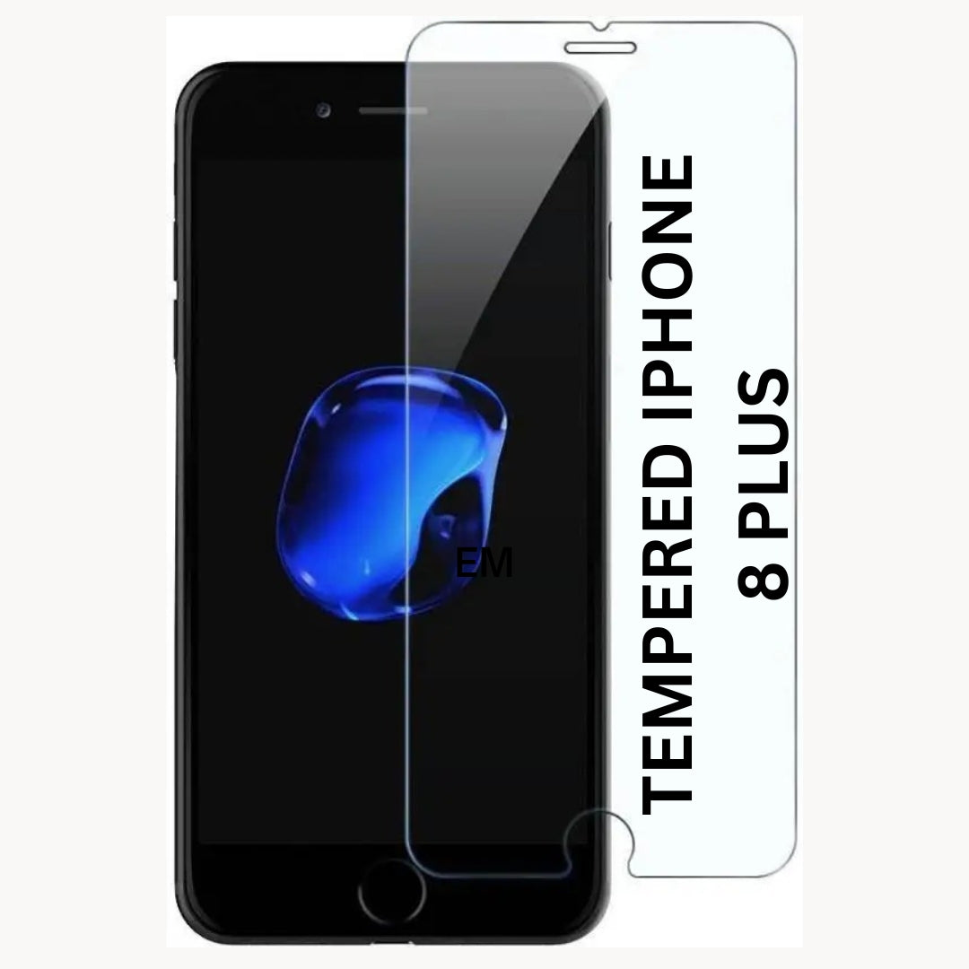 Apple iPhone 8 Plus Tempered Glass Transparent with Full Edge Protection & Easy Installation Kit (Pack Of 2)