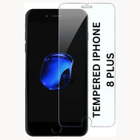 Apple iPhone 8 Plus Tempered Glass Transparent with Full Edge Protection & Easy Installation Kit (Pack Of 2)