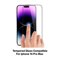 Tempered Glass for Apple iPhone 14 Pro Max | Transparent Screen Protector | Full HD Clarity | Anti-Scratch | Edge-to-Edge Coverage | Easy Installation Kit (Pack Of 2)