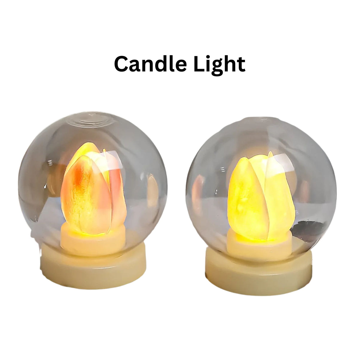 Tulip Glow LED Candle Lamp – Decorative Flower Light for Home, Bedroom & Festive Decoration