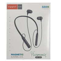 Vippo Harmoniq VBT-5191 Wireless Neckband | Magnetic Earbuds | 320H Standby | Deep Bass Sound