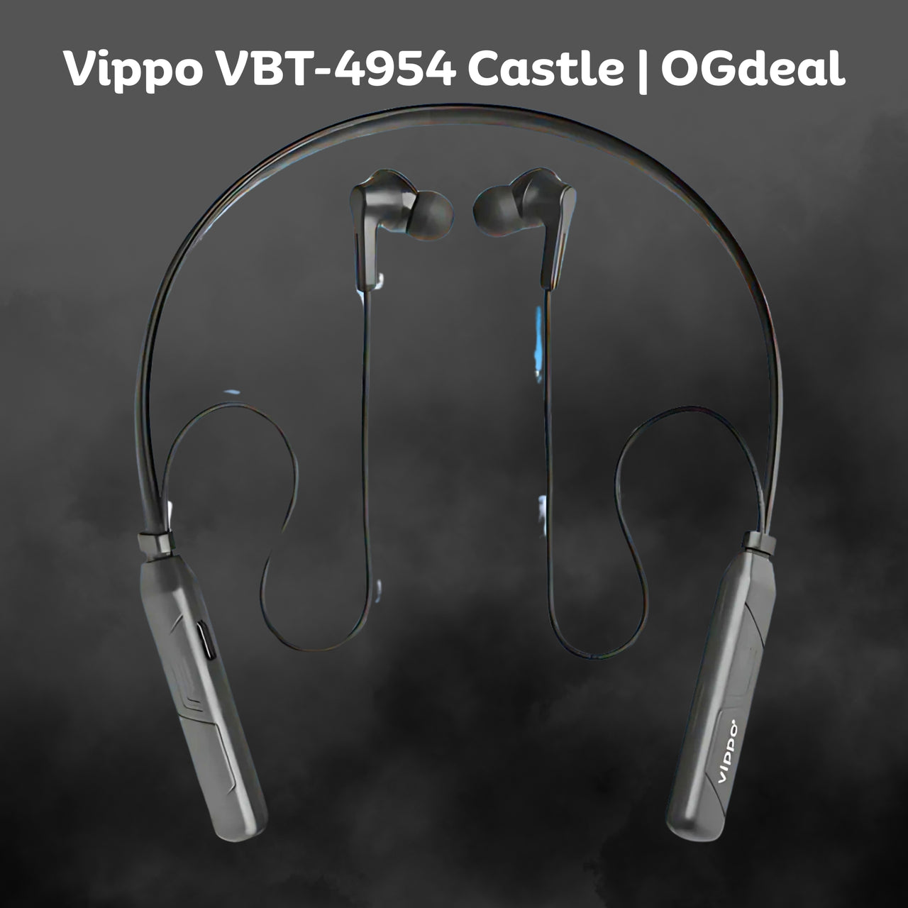 Vippo VBT-4954 Castle Bluetooth 5.3 Wireless Neckband with Type-C Fast Charging | OGdeal
