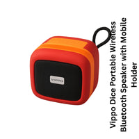 Vippo Dice Portable Wireless Bluetooth Speaker with Mobile Holder | Deep Bass Sound | Hands-Free Calling | Compact Design