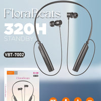 Vippo FloraBeats VBT-7002 Wireless Neckband | Bluetooth 5.3 | 320H Standby | Deep Bass Sound | OGdeal