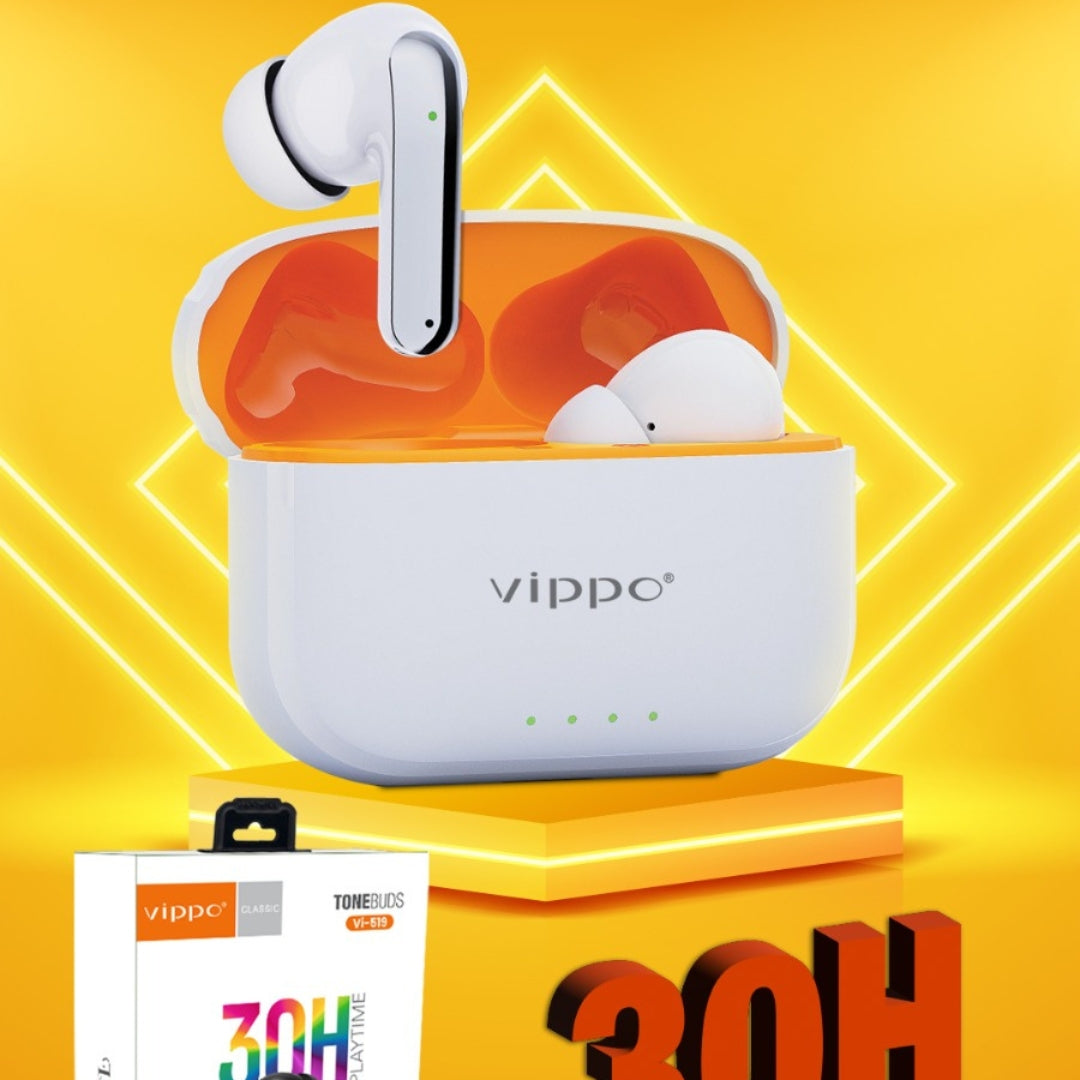 Vippo Tonebuds Vi-519 True Wireless Earbuds | Bluetooth 5.4 | 30H Playtime | OGdeal