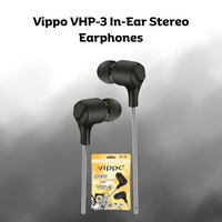 Vippo VHP-3 In-Ear Stereo Earphones with packaging on a gray background