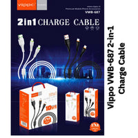 Vippo VWB-687 2-in-1 Charge Cable | 10-in-1 Combo | 3.4A Super Fast Charging | OGdeal