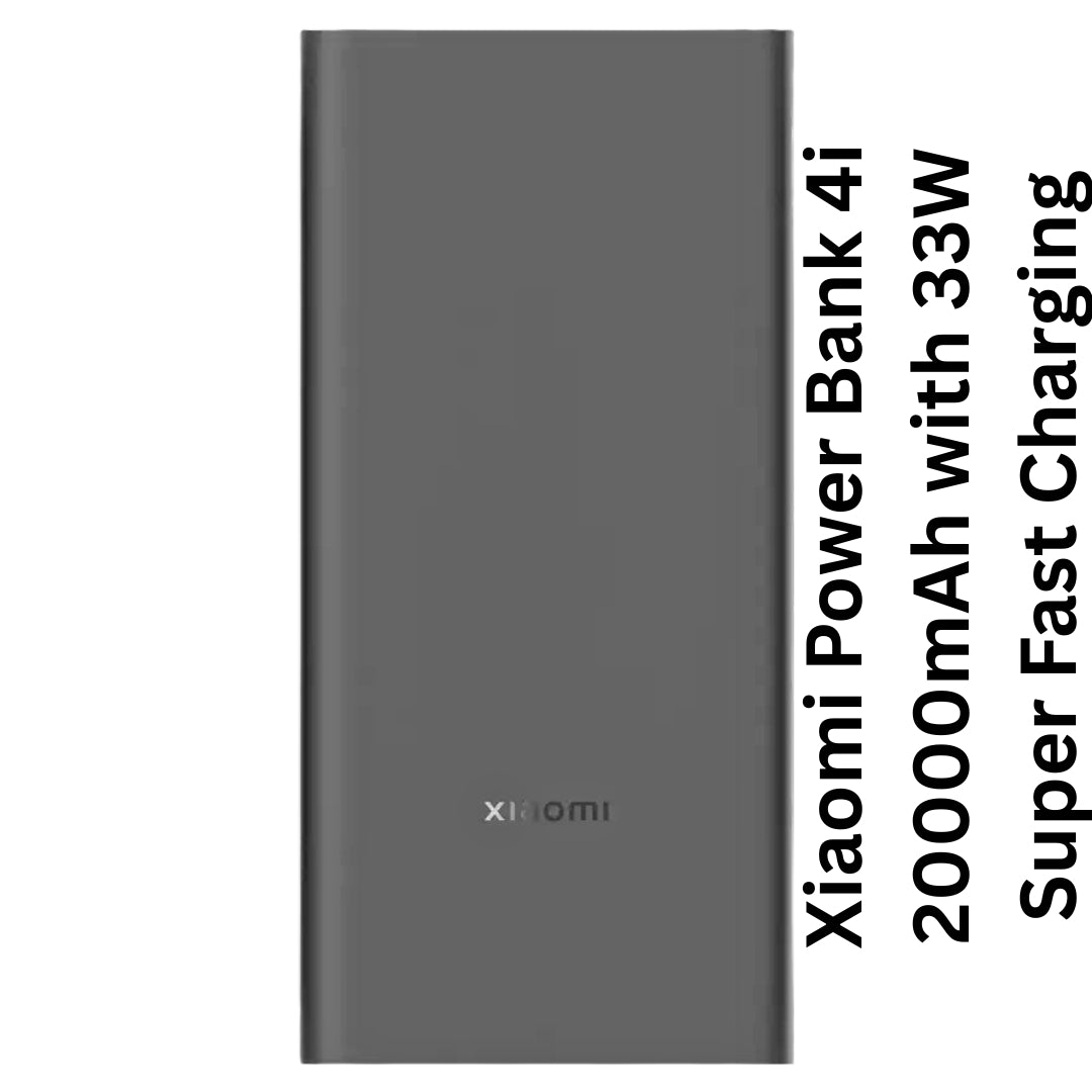 Xiaomi Power Bank 4i 20000mAh with 33W Super Fast Charging | Dual Output | High-Capacity Portable Power Bank