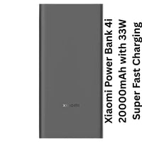 Xiaomi Power Bank 4i 20000mAh with 33W Super Fast Charging | Dual Output | High-Capacity Portable Power Bank