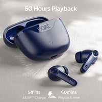 boAt Airdopes 207 TWS Earbuds | 50H Playback | Quad Mic ENx™ | ASAP™ Fast Charging | IWP™ Tech | Beast Mode 50ms Low Latency | Bluetooth v5.x