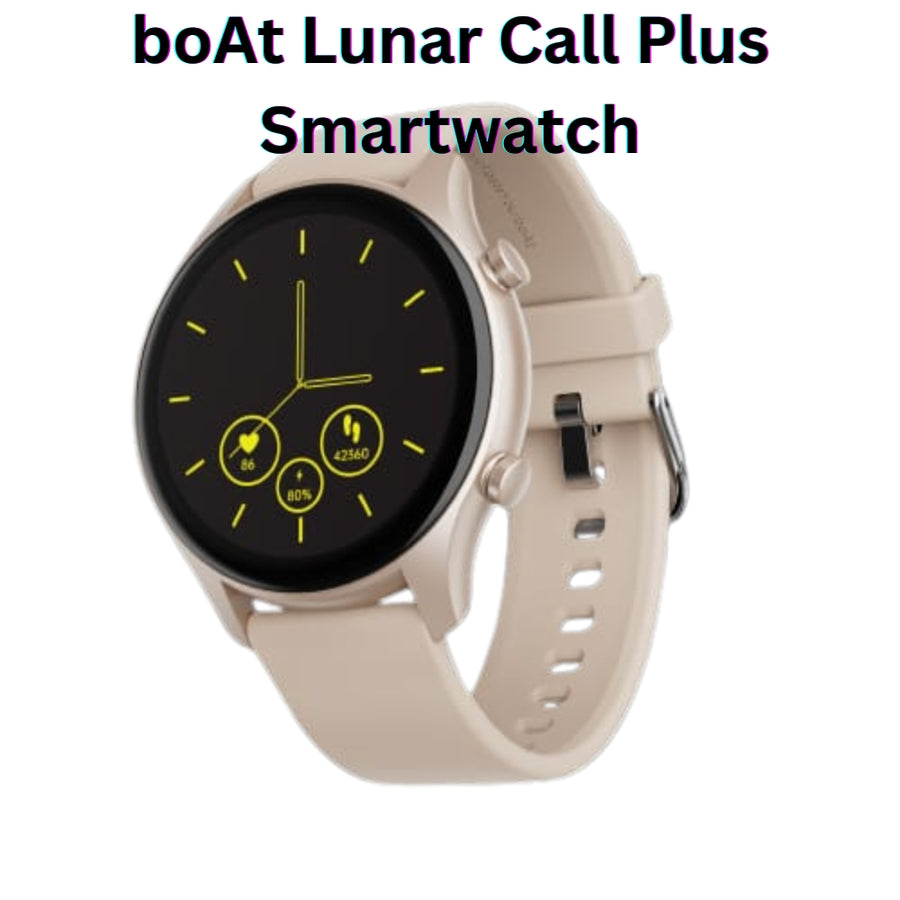 boAt Lunar Call Plus Smartwatch with 1.43” AMOLED Display, Bluetooth Calling & Advanced Health Tracker