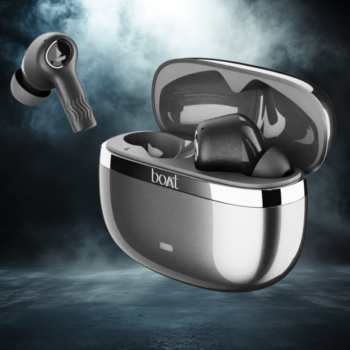 boAt Nirvana Ion ANC Pro TWS Earbuds – Hi-Res Audio LDAC, 120H Battery, Active Noise Cancellation (32dB), Fast Charge, App Support, Bluetooth v5.3 Wireless Earphones with Mic
