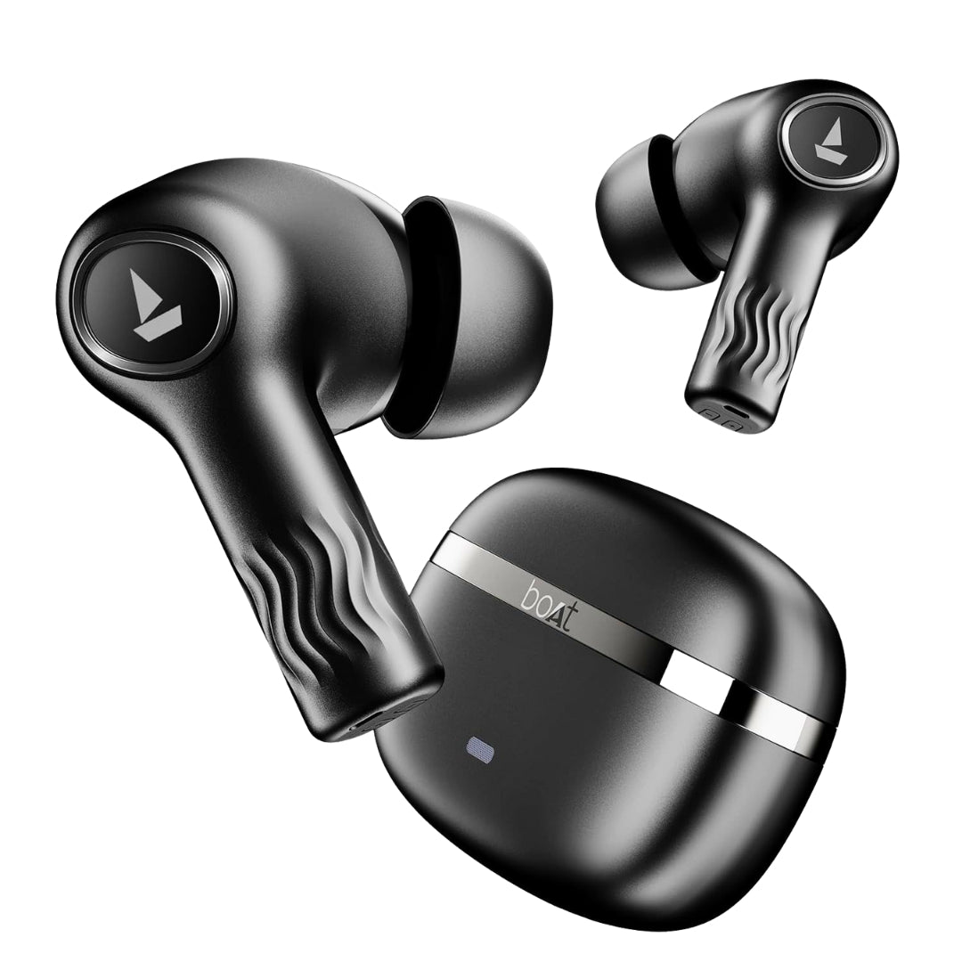 boAt Nirvana Ion TWS Earbuds | 120H Playback | Crystal Bionic Sound with Dual EQ | Quad Mic ENx | App Support | Low Latency | IPX4 | Bluetooth 5.2