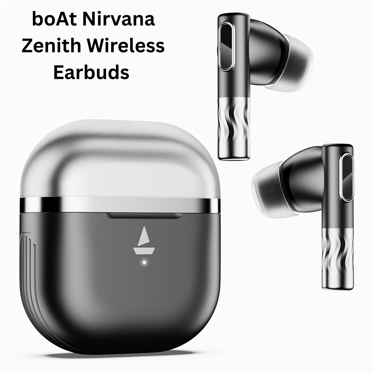 boAt Nirvana Zenith Wireless Earbuds | Dolby Sound, 50dB Active Noise Cancellation & App Support