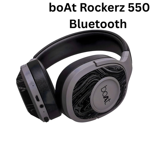 boAt Rockerz 550 Bluetooth Over-Ear Headphones with Mic – 20H Playback, 50mm Drivers, Soft Cushions & Noise Isolation
