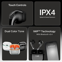 boAt Airdopes 101v2 Wireless Earbuds | 35Hr Battery, Powerful Bass, ENx Tech & App Support