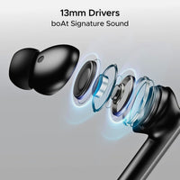 boAt Airdopes 111v2 – Premium Leather Finish, 50Hrs Playtime, Quad Mics with ENx, 13mm Drivers, Fast Charging, Dual Pair, Bluetooth v5.4 TWS Earbuds with Mic