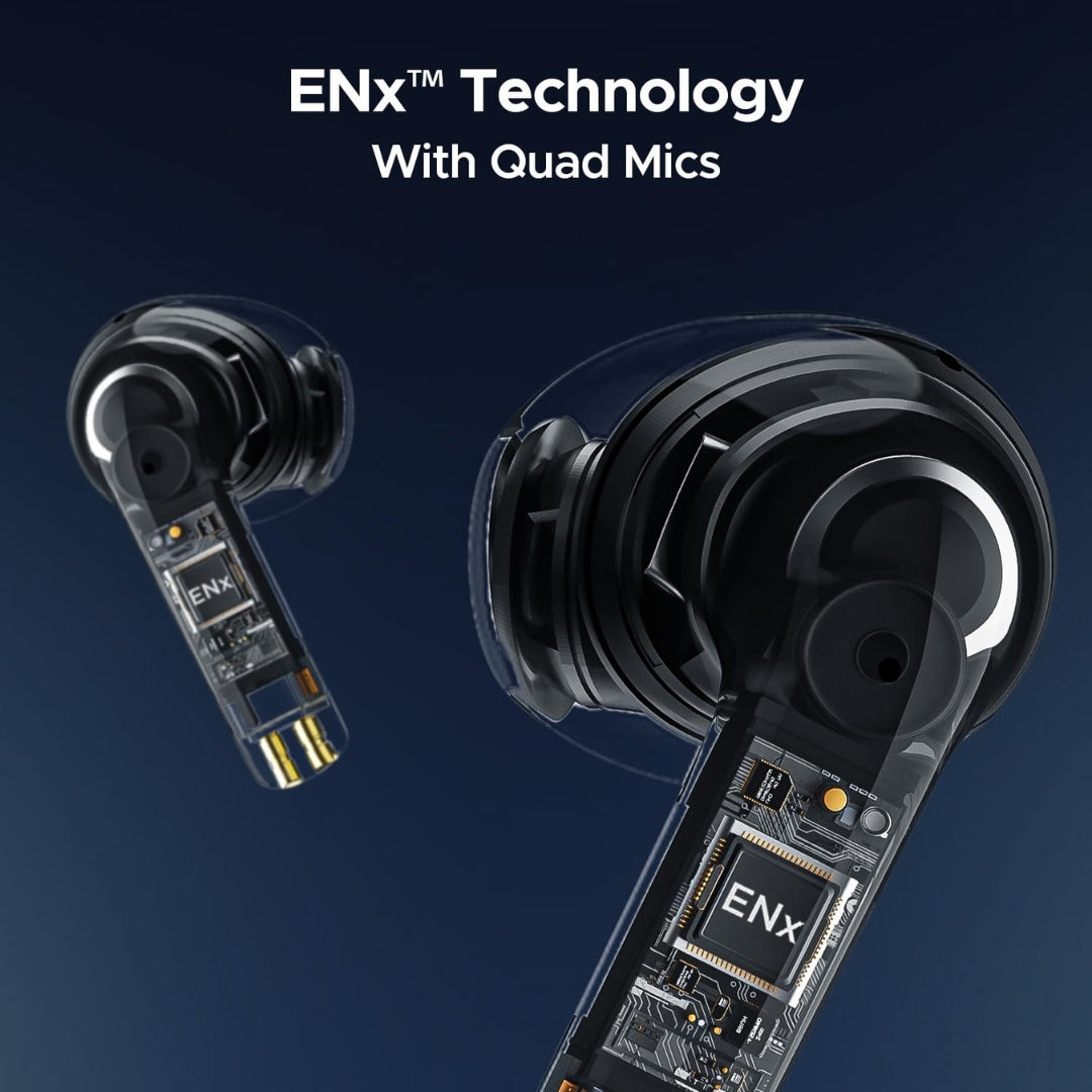boAt Airdopes 118 TWS Earbuds – WROGN Edition | 50H Playback | Quad Mic ENx™ | Beast Mode Low Latency | Bluetooth 5.3 | In-Ear Wireless Earphones with Mic | Opal Black