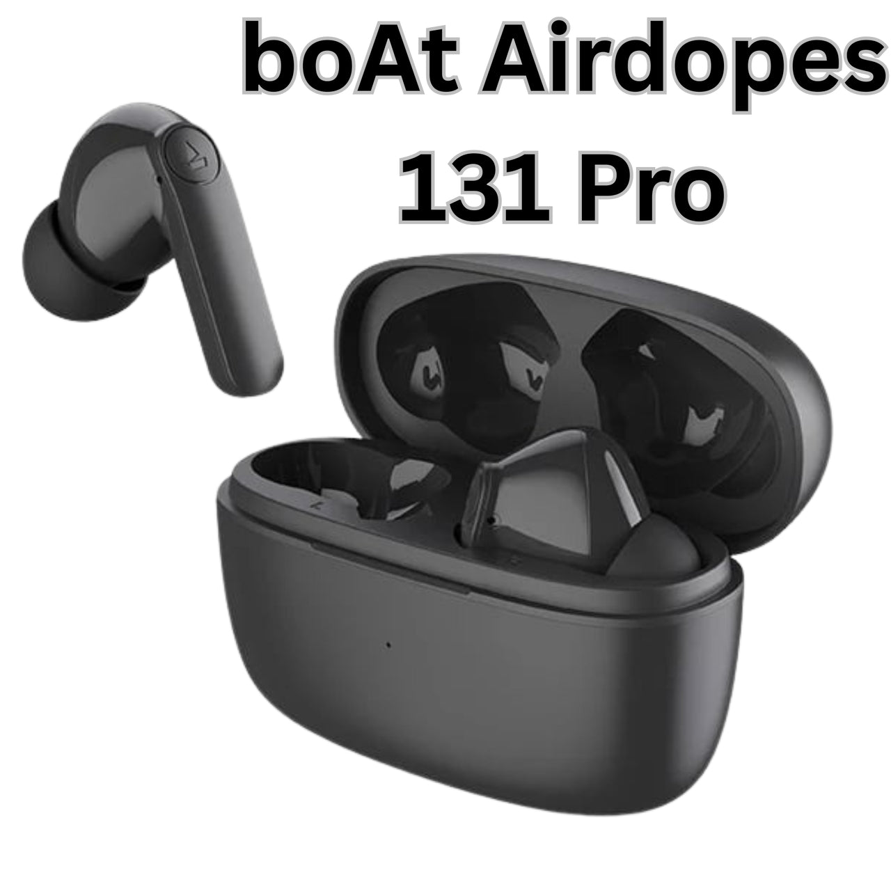boAt Airdopes 131 Pro – 45Hrs Playtime, 11mm Drivers, Quad Mics with ENx, ASAP™ Fast Charging, Bluetooth TWS Earbuds with Mic
