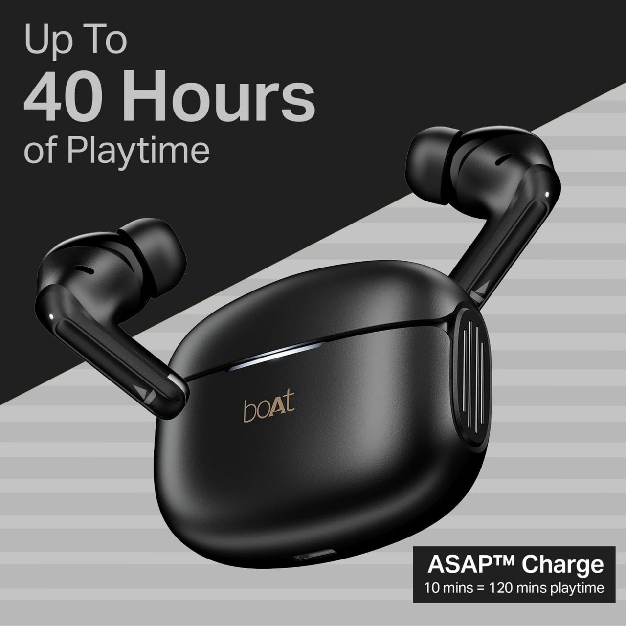 boAt Airdopes 219 (2025) – Quad Mic ENx™, 40H Battery, Crystal-Clear Calling TWS Earbuds