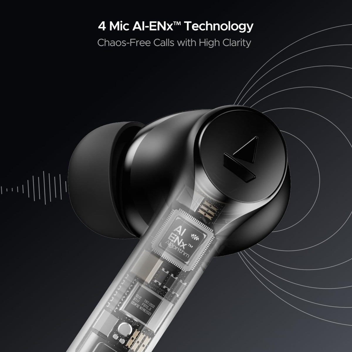 boAt Airdopes 300 TWS Earbuds with Cinematic Spatial Audio, 50Hrs Playtime, AI-ENx Quad Mics, Fast Charge, App Support, Low Latency & Bluetooth v5.3