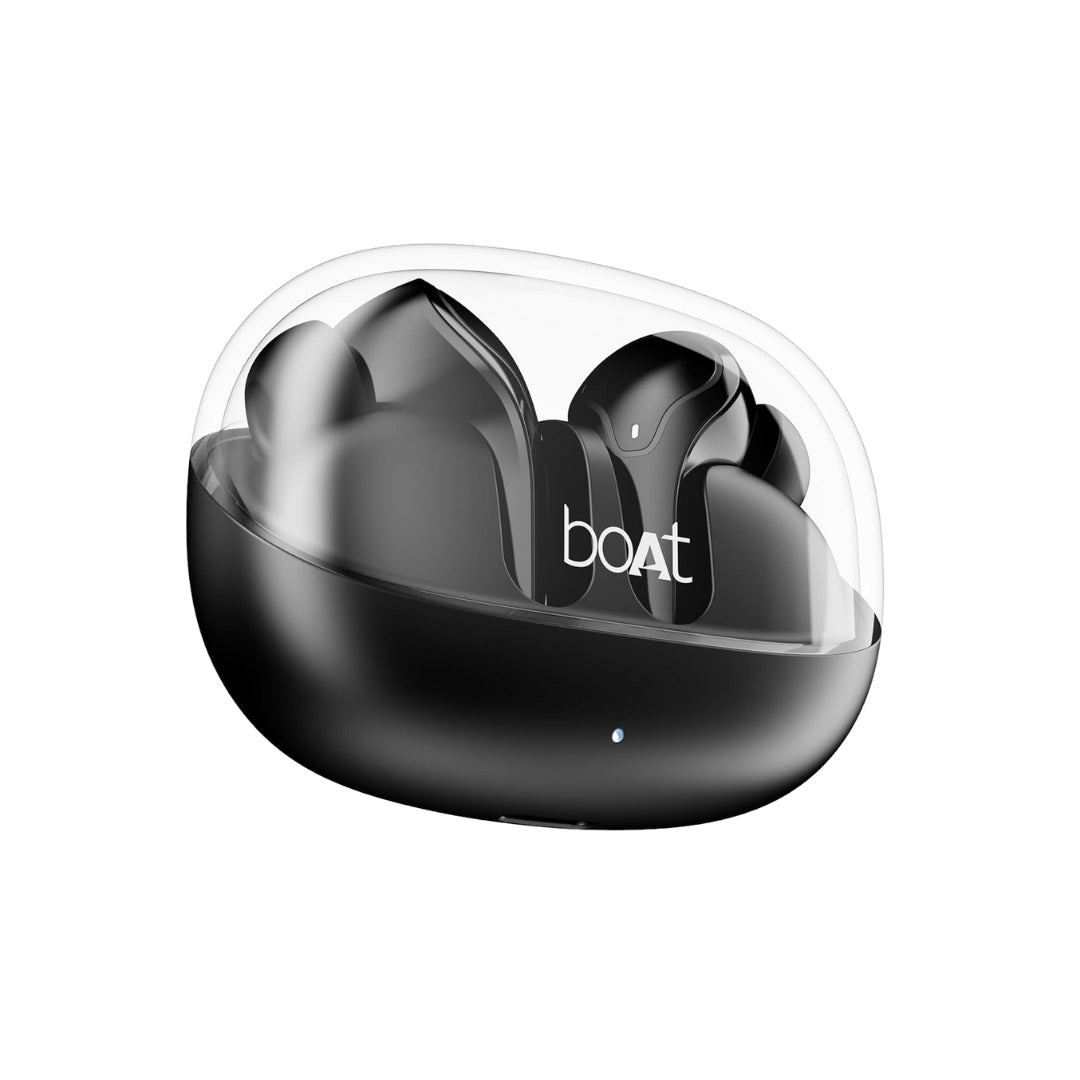 boAt Airdopes 311 Pro True Wireless Earbuds | 50HRS Playtime, ENx Dual Mic, ASAP™ Fast Charging, Transparent Lid, Low Latency, IPX4, Bluetooth v5.3 TWS Earphones with Mic