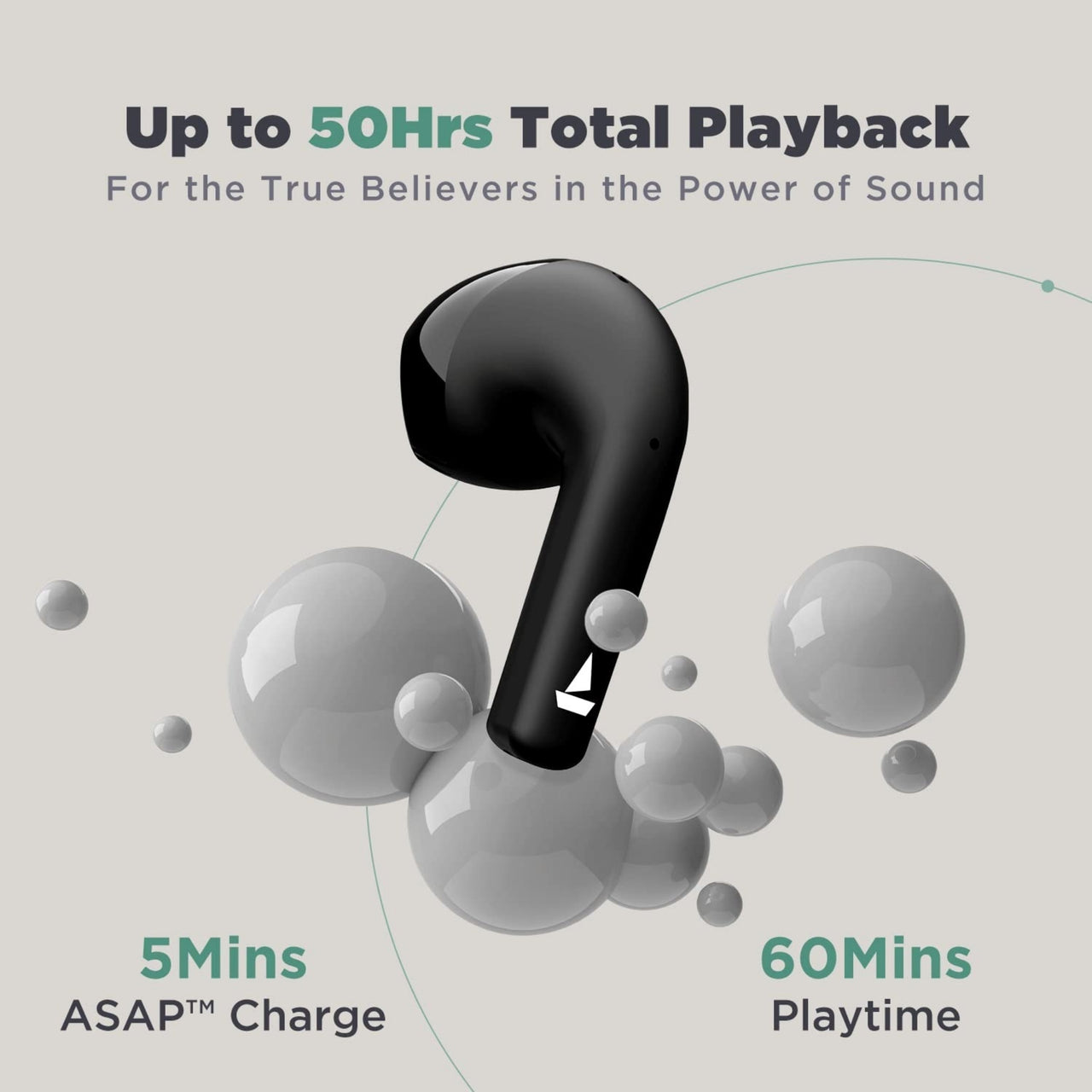 boAt Airdopes Atom 81 TWS Earbuds – 50H Playtime, Quad Mic ENx™, 13mm Drivers, Low Latency
