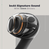 boAt Airdopes Atom 81 TWS Earbuds – 50H Playtime, Quad Mic ENx™, 13mm Drivers, Low Latency