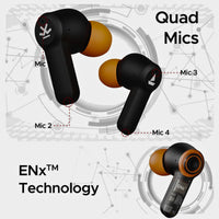 boAt Airdopes Crude x Wrogn Edition TWS Earbuds – 50H Playtime, ENx Tech, Beast Mode, Bluetooth Wireless Earphones with Mic