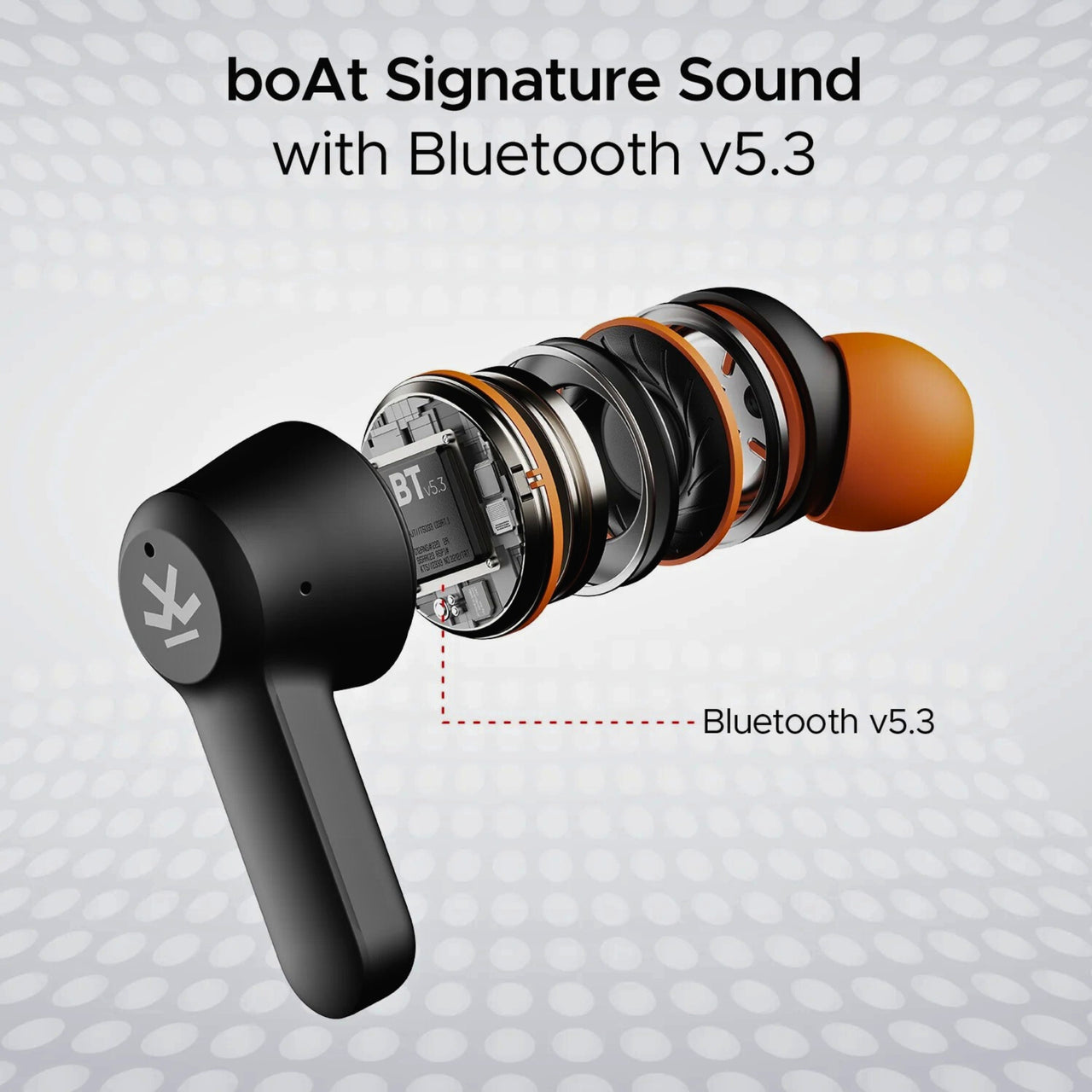 boAt Airdopes Crude x Wrogn Edition TWS Earbuds – 50H Playtime, ENx Tech, Beast Mode, Bluetooth Wireless Earphones with Mic