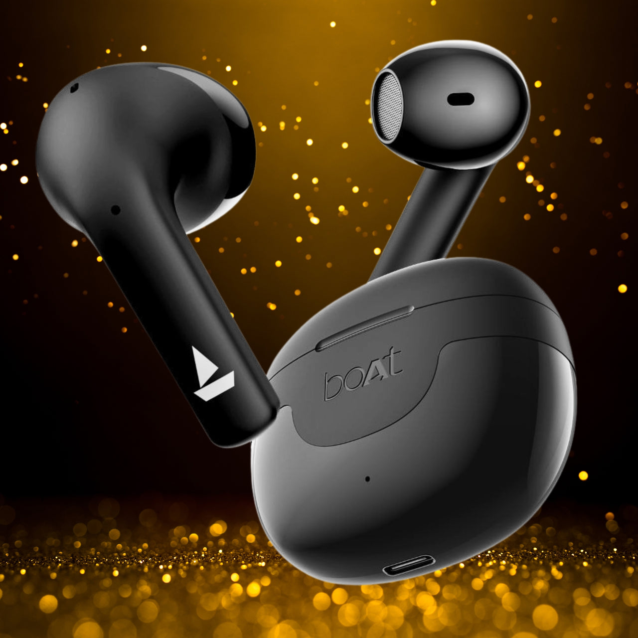 boAt Airdopes Hype – True Wireless Earbuds with 100Hrs Total Playtime, Fast Charging & Bluetooth TWS Earbuds with Mic