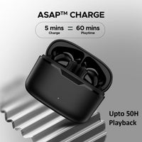boAt Airdopes Ultra Plus TWS Earbuds – 50H Playtime, Quad Mic ENx™, Low Latency & Fast Charge