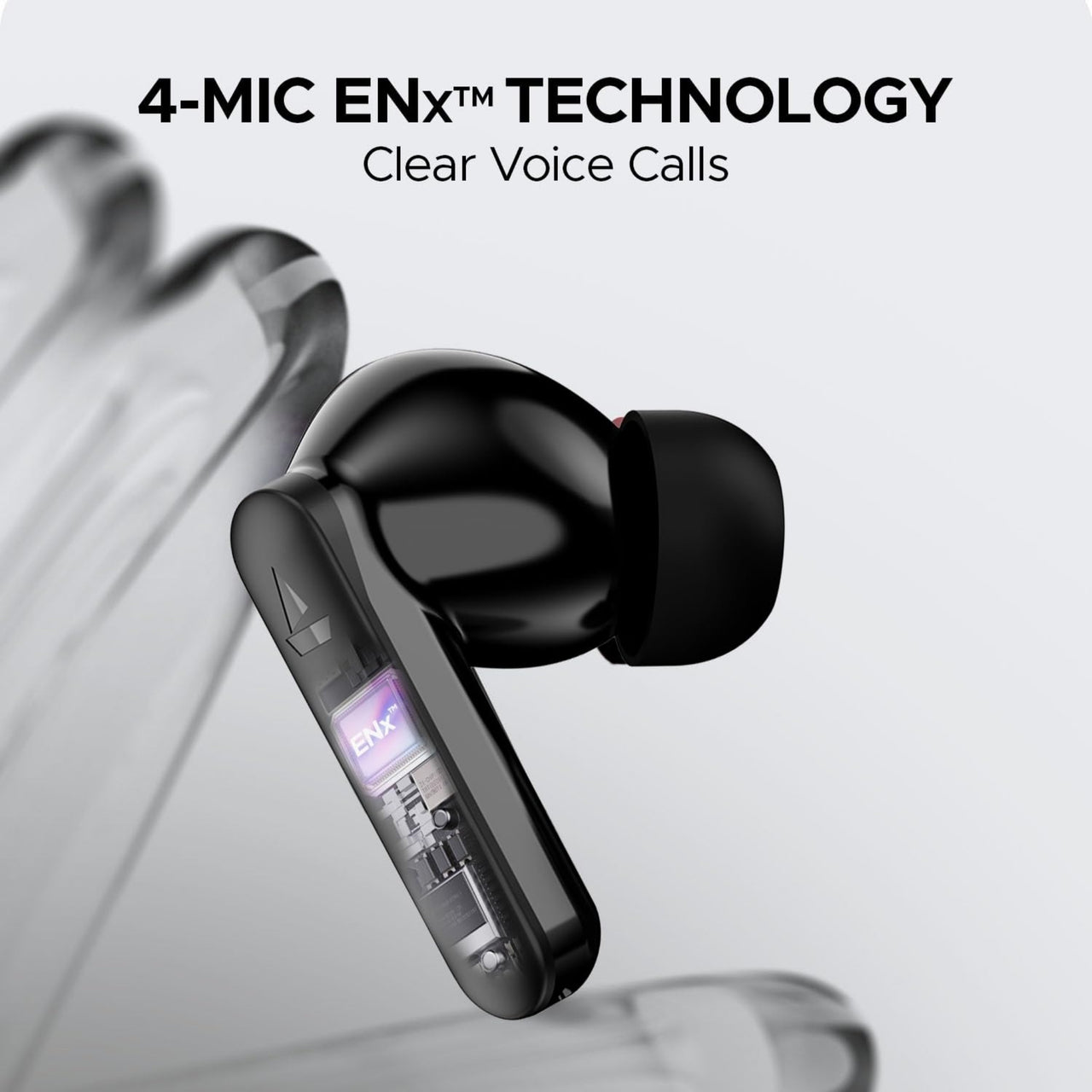 boAt Airdopes Ultra Plus TWS Earbuds – 50H Playtime, Quad Mic ENx™, Low Latency & Fast Charge